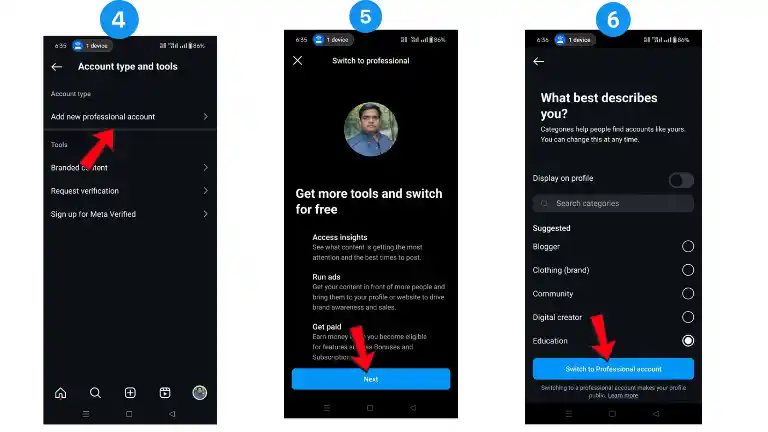 2025 में Instagram Se Paise Kaise Kamaye: पैसे कमाने के Best तरीके, रोजाना ₹2000 तक कमाए 3 Instagram Profile को Professional Account में कैसे बदलें